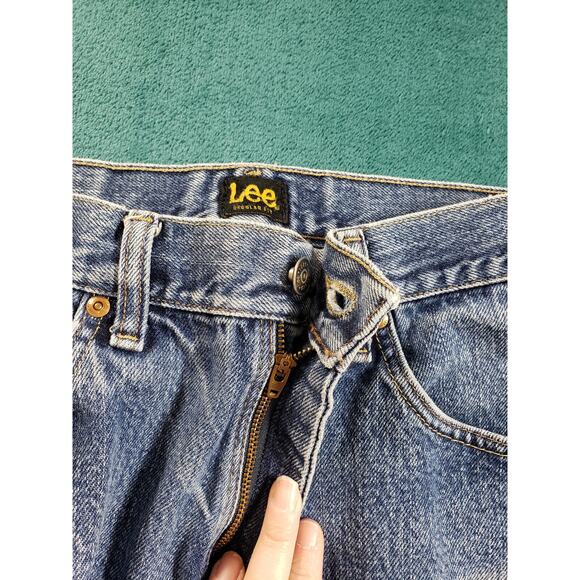 Lee Jeans Sz 32x29 Mens Blue Stretch Pants Denim Casual Comfort Light Straight - Picture 9 of 16